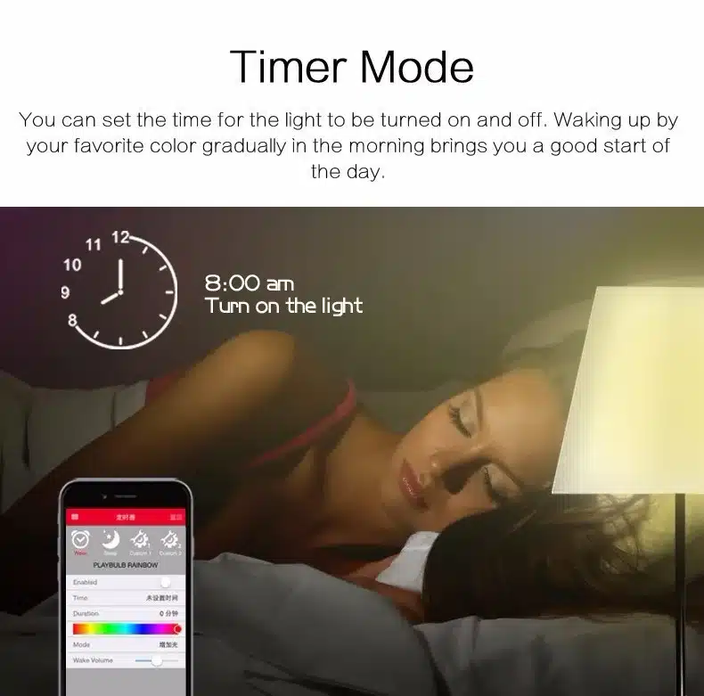 MIPOW Bluetooth Smart LED Light Bulbs APP Smartphone Group Controlled Dimmable Color Changing Decorative Christmas Party Lights 8