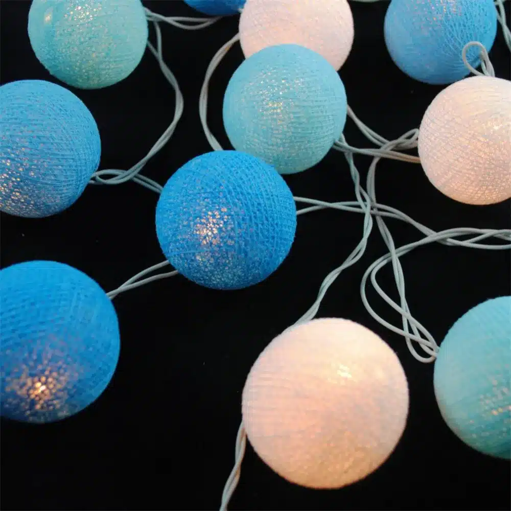 4 Colors 20Pcs/lot Led Cotton Ball String Light LED Garland Fairy Lights Christmas Lights For Party Wedding Bedroom Decoration 25