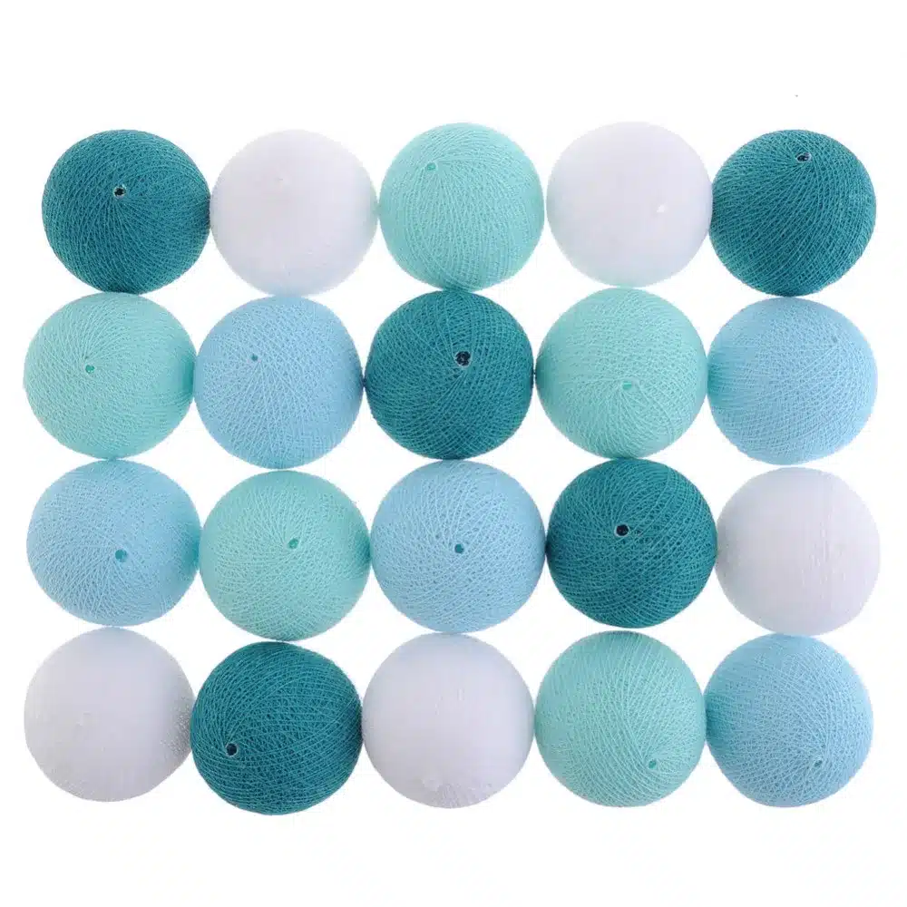 4 Colors 20Pcs/lot Led Cotton Ball String Light LED Garland Fairy Lights Christmas Lights For Party Wedding Bedroom Decoration 26