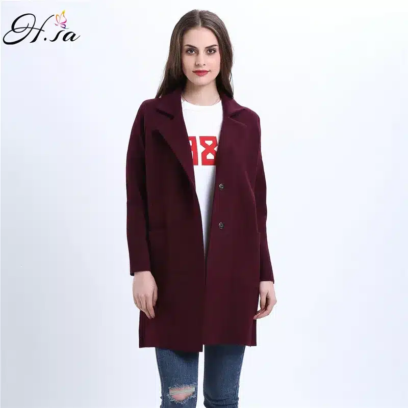 H.SA 2016 Winter Long Sweater Coat for Women Turn Down Formal Long Cardigans Christmas Sweaters Oversized Coat Knitted camisola 14