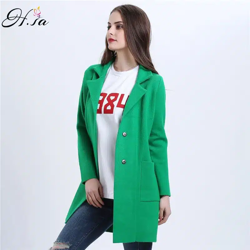 H.SA 2016 Winter Long Sweater Coat for Women Turn Down Formal Long Cardigans Christmas Sweaters Oversized Coat Knitted camisola 23