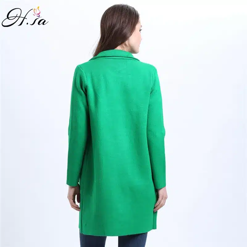 H.SA 2016 Winter Long Sweater Coat for Women Turn Down Formal Long Cardigans Christmas Sweaters Oversized Coat Knitted camisola 25