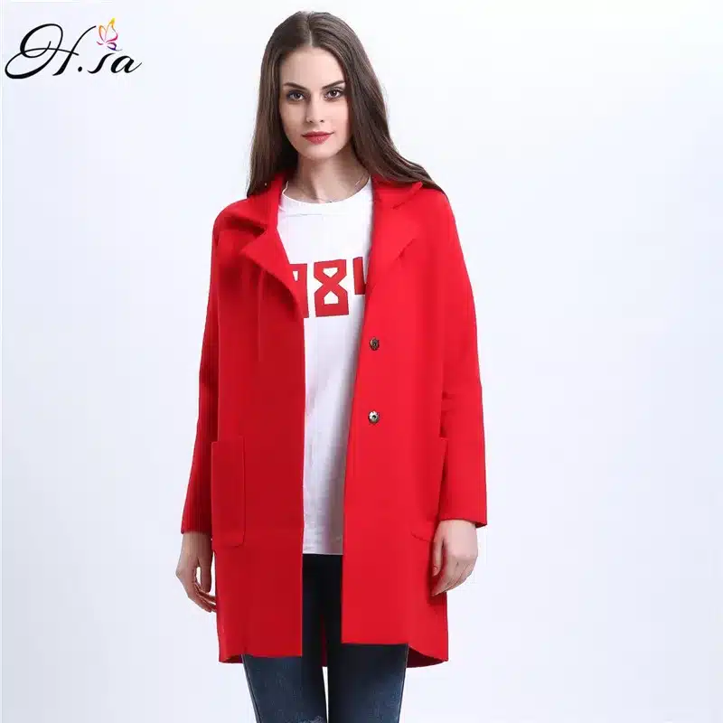 H.SA 2016 Winter Long Sweater Coat for Women Turn Down Formal Long Cardigans Christmas Sweaters Oversized Coat Knitted camisola 27