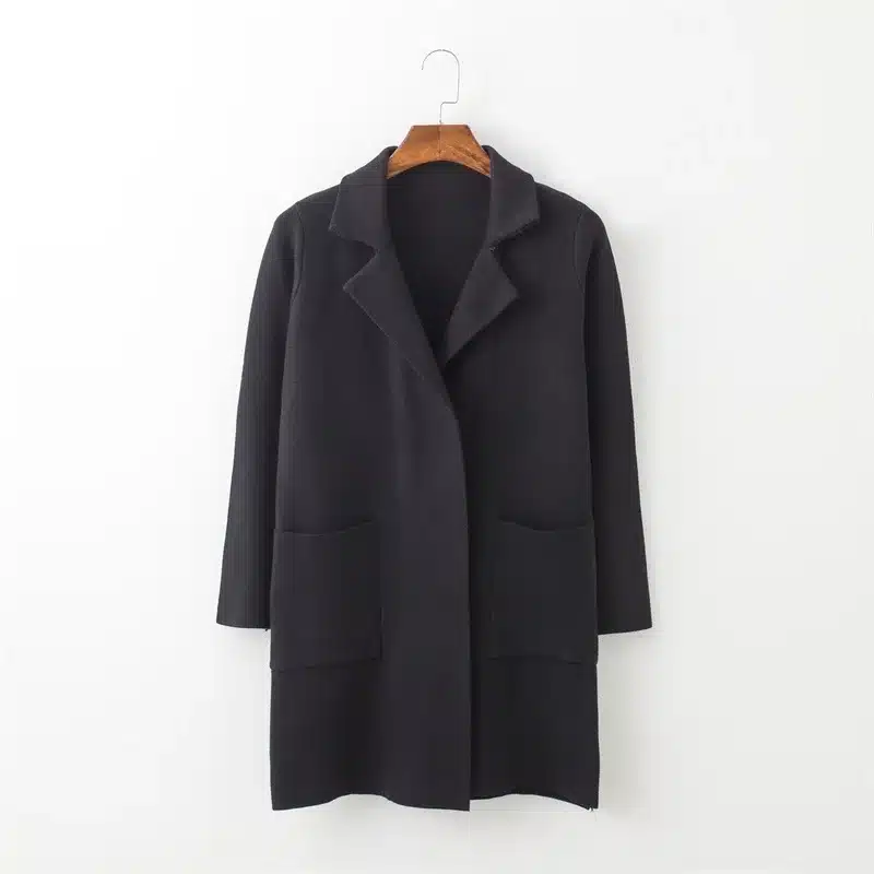 H.SA 2016 Winter Long Sweater Coat for Women Turn Down Formal Long Cardigans Christmas Sweaters Oversized Coat Knitted camisola 31