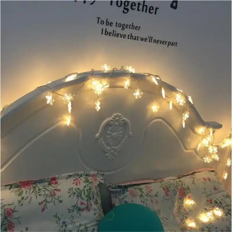 4M 20Leds Christmas Tree Snow Flakes Led String Fairy Light Xmas Party Home Wedding Garden Garland Christmas Decorations 14