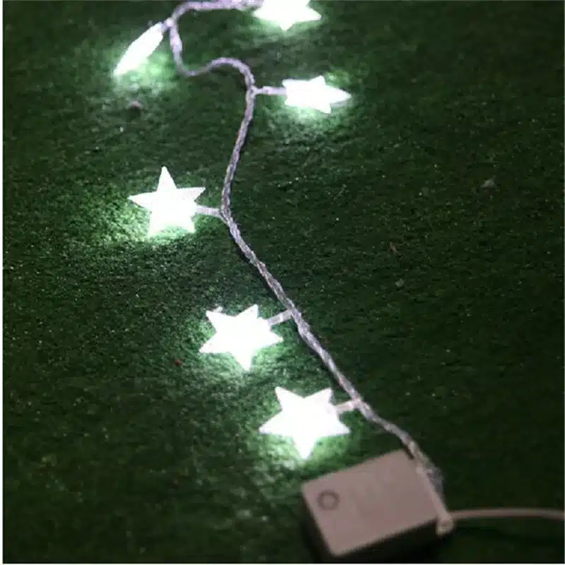 4M 20Led Lights Christmas Tree Snow Star Bulbs Led String Fairy Light Xmas Party Wedding Garden Garland Christmas Decorations 13