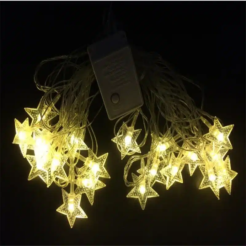 4M 20Led Lights Christmas Tree Snow Star Bulbs Led String Fairy Light Xmas Party Wedding Garden Garland Christmas Decorations 14
