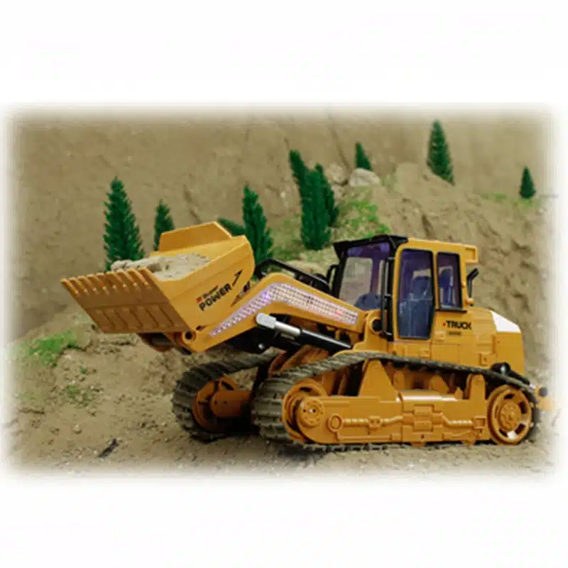 2017 new RC Truck 6CH Bulldozer Caterpillar Track Remote Control Simulation Engineering Truck Christmas Gift Construction Model 9