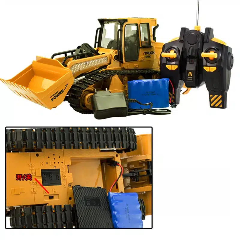 2017 new RC Truck 6CH Bulldozer Caterpillar Track Remote Control Simulation Engineering Truck Christmas Gift Construction Model 19