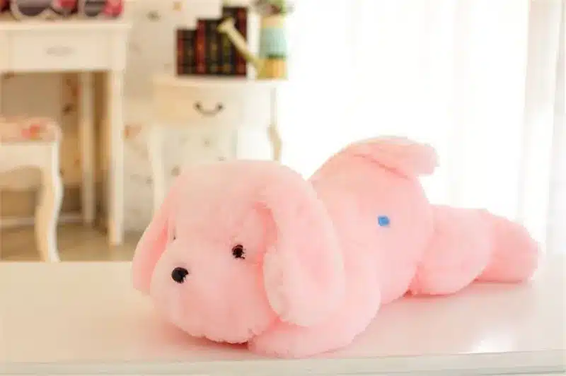 1pc 50cm luminous dog plush doll colorful LED glowing dogs children toys for girl kidz birthday gift free shipping WJ445 12