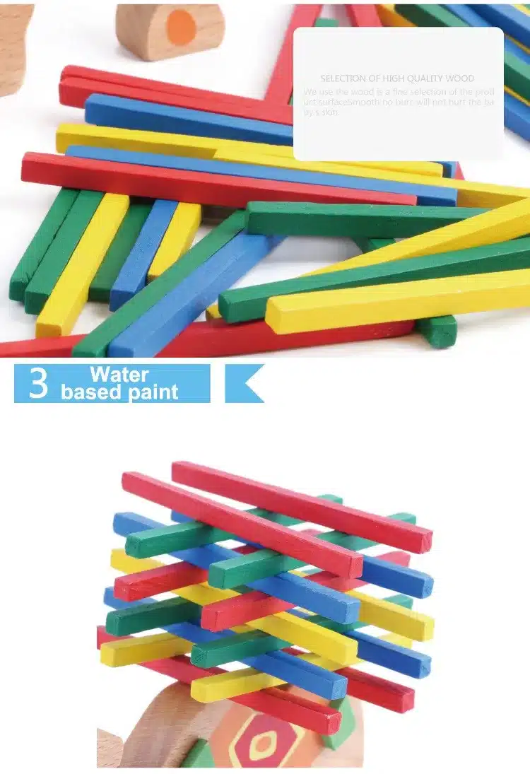 2017 New Elephant/Camel Balance Wood Toy for Children Wooden Blocks Toys Game For Children Montessori toys 14