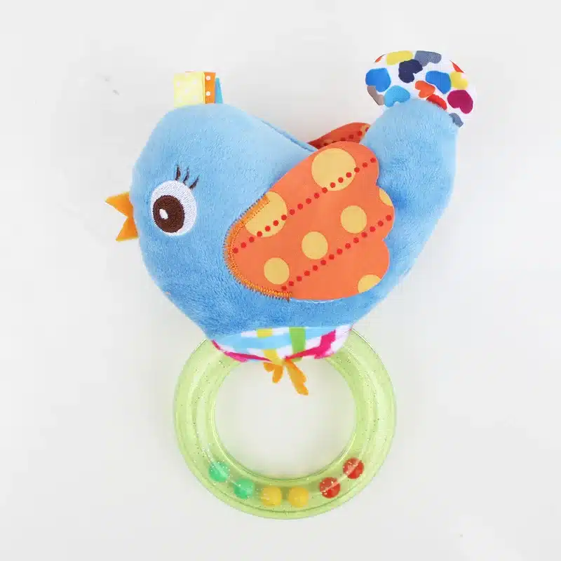 0-3 Y Baby Rattle hand Bell Toy 5 Style Owl Bird Chicken Animals Plush Happy Monkey Gift WJ290 18