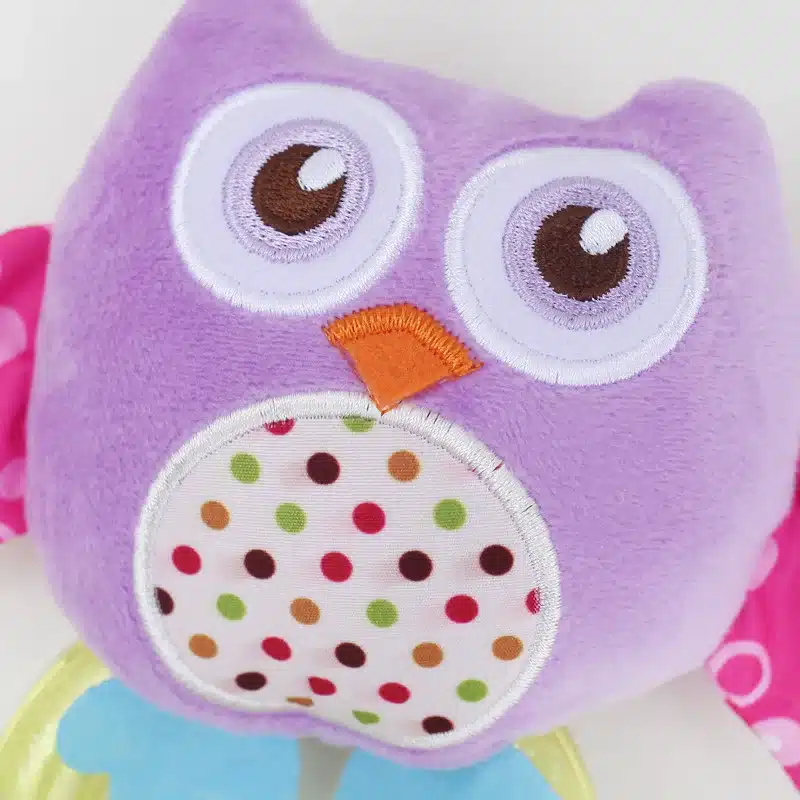 0-3 Y Baby Rattle hand Bell Toy 5 Style Owl Bird Chicken Animals Plush Happy Monkey Gift WJ290 20