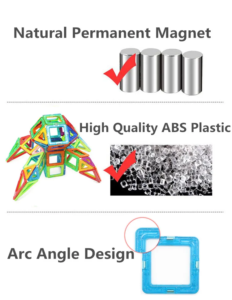 107 PCs Big Size Magnetic Designer Building Blocks Model & Building Toys Brick Enlighten Bricks Magnetic Toys for Children 23
