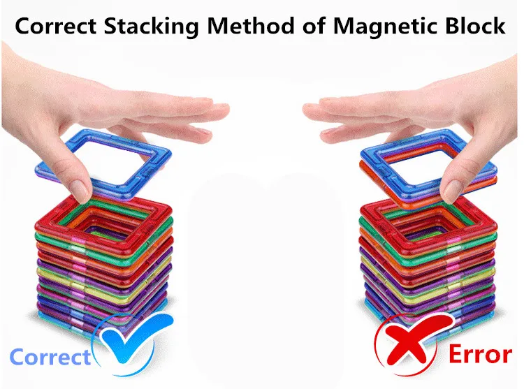 107 PCs Big Size Magnetic Designer Building Blocks Model & Building Toys Brick Enlighten Bricks Magnetic Toys for Children 24