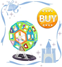 107 PCs Big Size Magnetic Designer Building Blocks Model & Building Toys Brick Enlighten Bricks Magnetic Toys for Children 29
