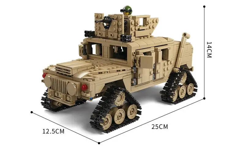 KAZI NEW 10000 Century Military M1A2 Abrams Tank Cannon Deformation hummer cars Building Free Shipping Blocks toys for children 5