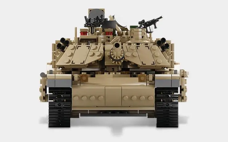 KAZI NEW 10000 Century Military M1A2 Abrams Tank Cannon Deformation hummer cars Building Free Shipping Blocks toys for children 8
