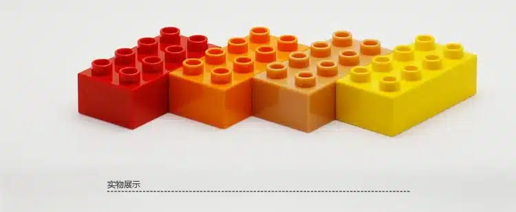 72Pcs Big Size Bricks Set City DIY Creative Bricks Toys Child Educational Wange Building Block Bricks Compatible With Lego Duplo 18