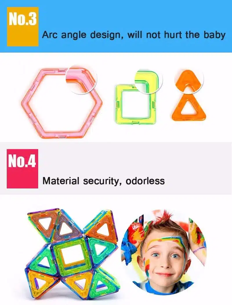 Magplayer 252pcs Magnetic Blocks Mini Magnetic Designer Construction 3D Model Magnetic Blocks Educational Toys For Children 22