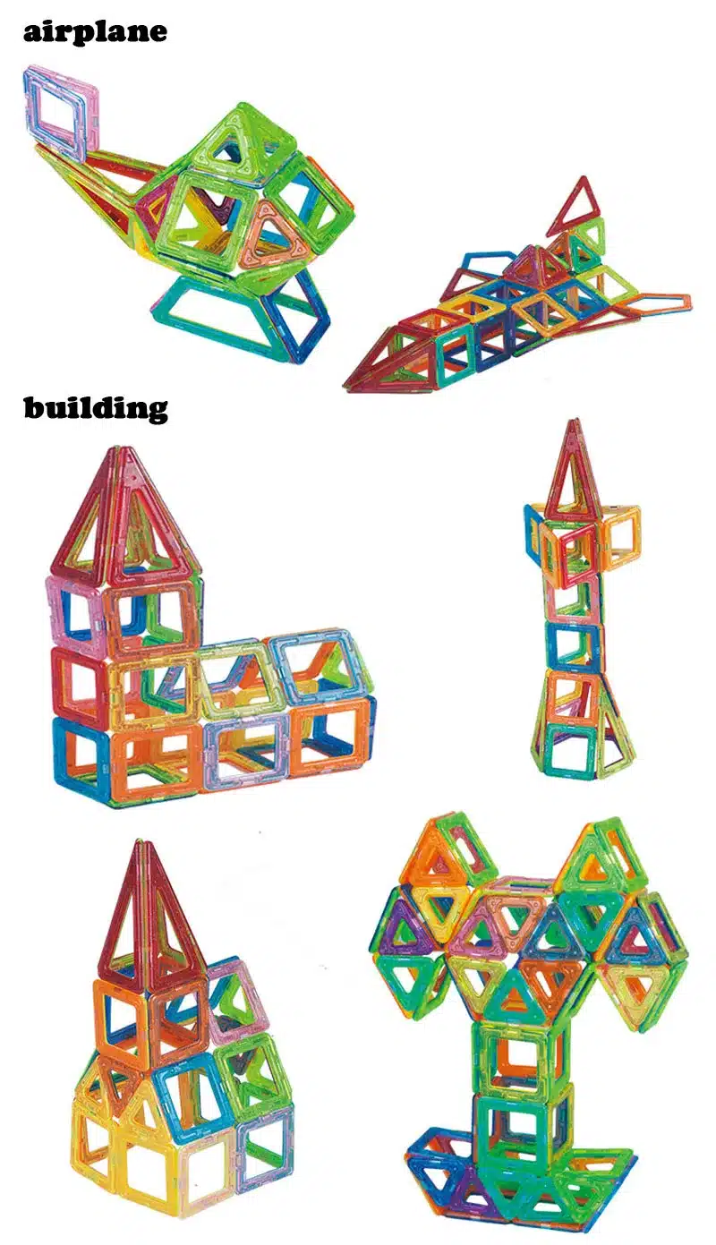 Magplayer 252pcs Magnetic Blocks Mini Magnetic Designer Construction 3D Model Magnetic Blocks Educational Toys For Children 25