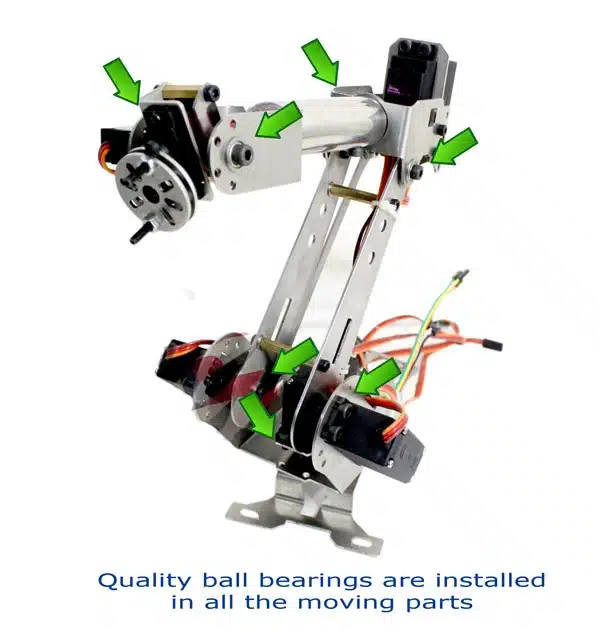 Fully Assembled 6 Axis Mechanical Robotic Arm Clamp for Arduino, Raspberry mor Dhl free shipping in some areas 7