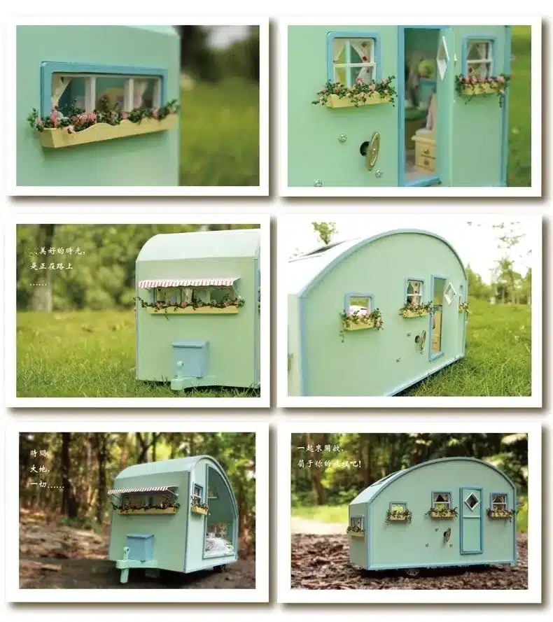 DIY Doll House Wooden Doll Houses Miniature dollhouse Furniture Kit Toys for children Gift Time travel doll houses A-016 13