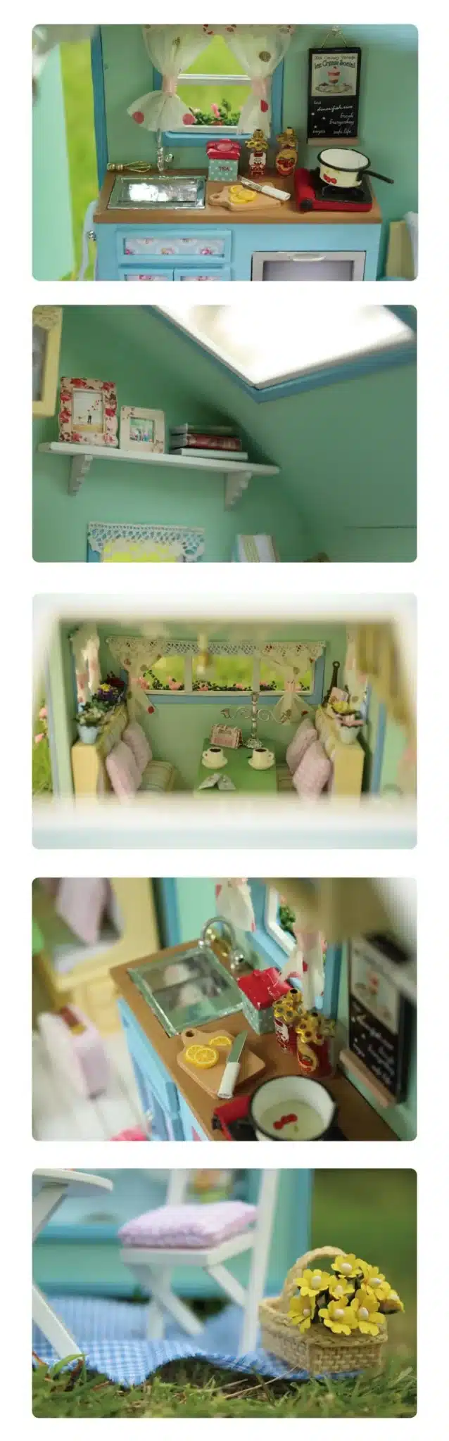 DIY Doll House Wooden Doll Houses Miniature dollhouse Furniture Kit Toys for children Gift Time travel doll houses A-016 17