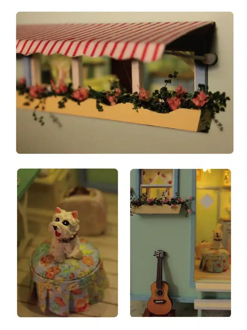 DIY Doll House Wooden Doll Houses Miniature dollhouse Furniture Kit Toys for children Gift Time travel doll houses A-016 19
