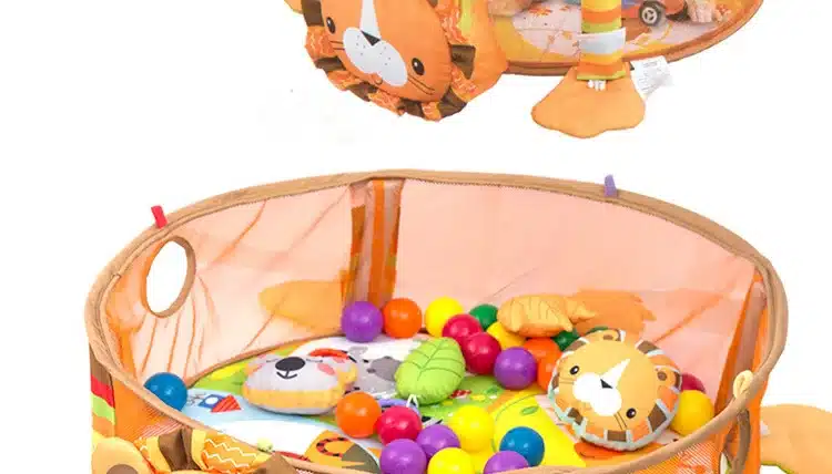 Lion Baby Toy Baby Play Mat 0-1 Year Game Tapete Infantil Educational Crawling Mat Play Gym Cartoon Blanket Ball Pit 15