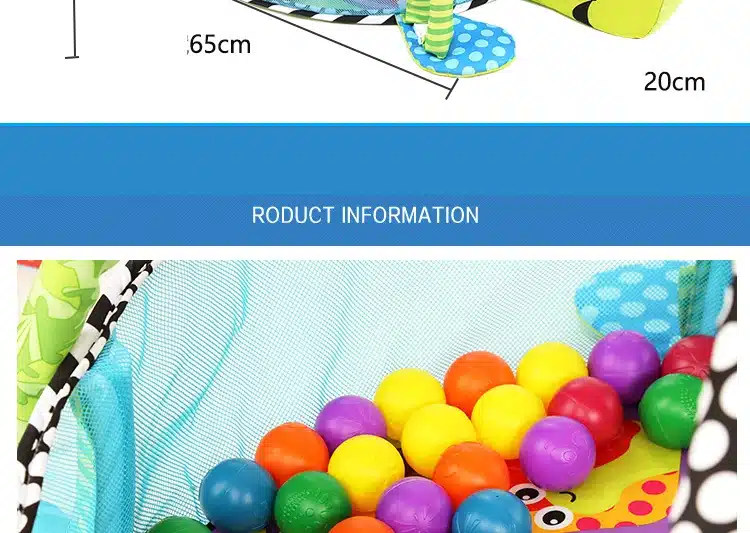 Lion Baby Toy Baby Play Mat 0-1 Year Game Tapete Infantil Educational Crawling Mat Play Gym Cartoon Blanket Ball Pit 37