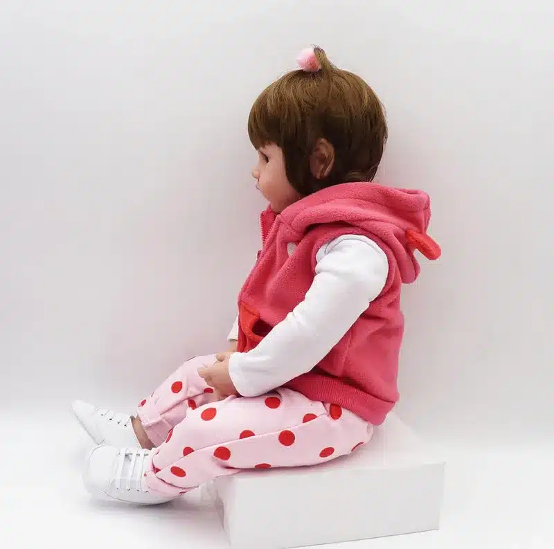 22" Lifelike Toddler Baby Bonecas Girl Doll House Vinyl Adora Bebe Reborn Menina de Silicone Christmas Toys Juguetes Brinquedos 13
