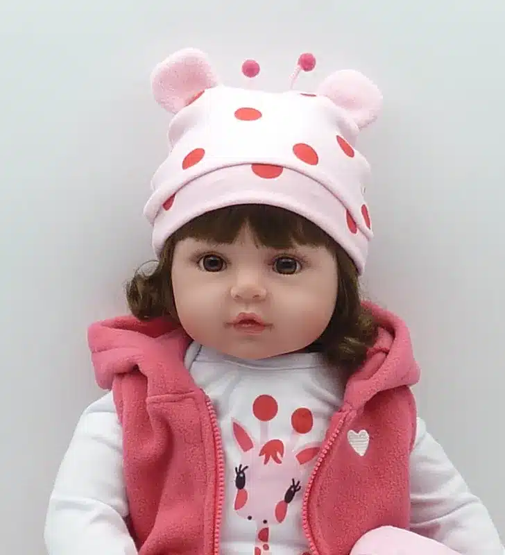 22" Lifelike Toddler Baby Bonecas Girl Doll House Vinyl Adora Bebe Reborn Menina de Silicone Christmas Toys Juguetes Brinquedos 19
