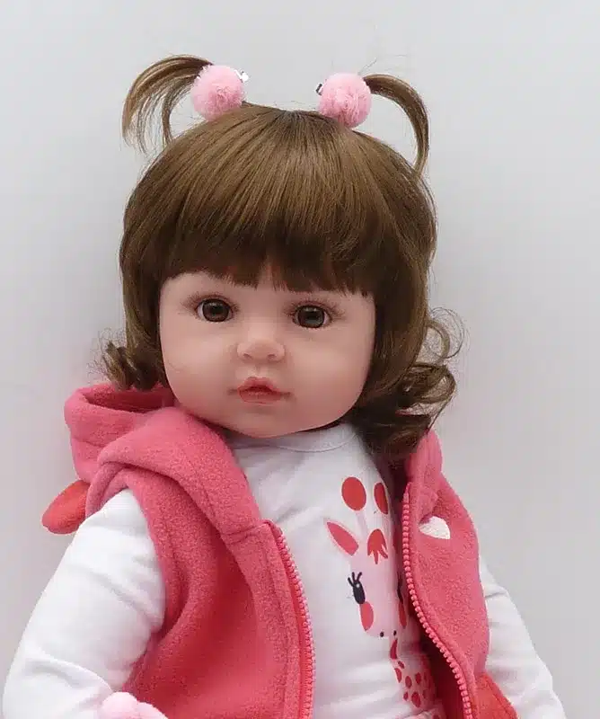 22" Lifelike Toddler Baby Bonecas Girl Doll House Vinyl Adora Bebe Reborn Menina de Silicone Christmas Toys Juguetes Brinquedos 20