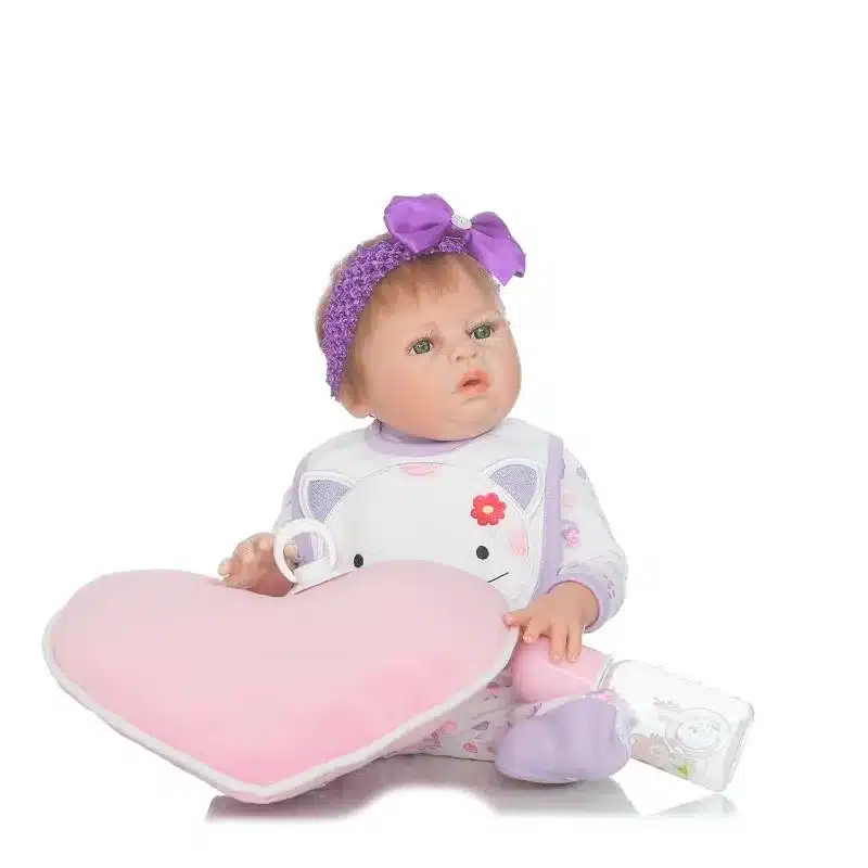 23 Inch Soft Full silicone body reborn babies Girl dolls Can Bath Lifelike Vinyl Newborn Bebe Alive Brinquedos Reborn Bonecas 10