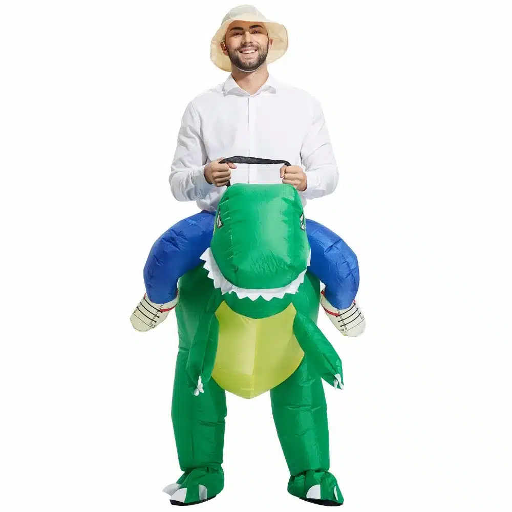 Christmas Costume for Women Inflatable Dinosaur Costume - Fan Operated Adult Kids Size Halloween Cosplay Animal Dino Rider T-Rex 6