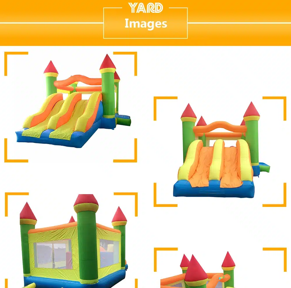 YARD Nylon and PVC Inflatable Bouncer Trampoline Jumping Castle Party Home Used Bounce House Bouncy Castle With Slides for Kids 9