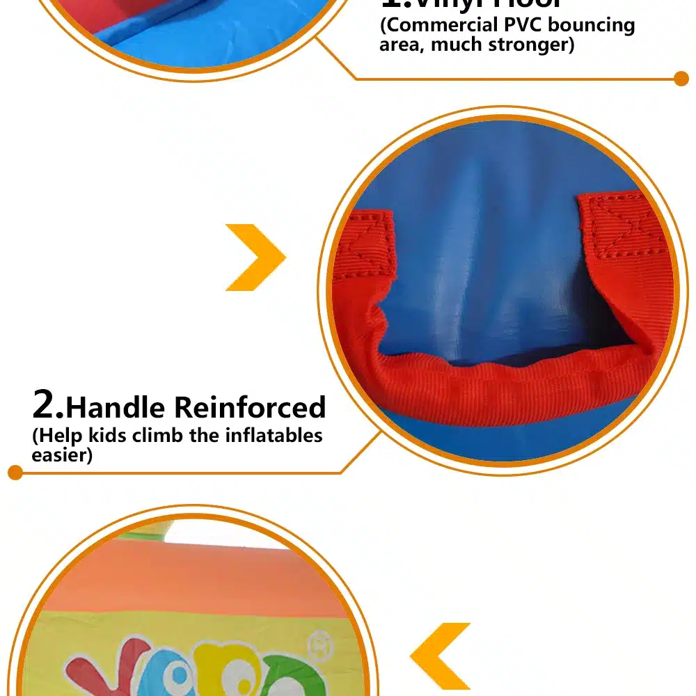 YARD Nylon and PVC Inflatable Bouncer Trampoline Jumping Castle Party Home Used Bounce House Bouncy Castle With Slides for Kids 11