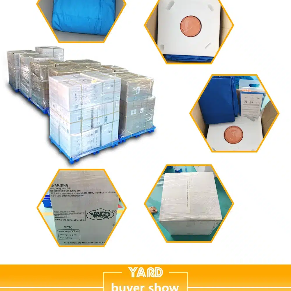YARD Inflatable Bouncy Air Bounce House Playground with Free Blower for Kids Inflatable Bouncer with Slide for Sale 14