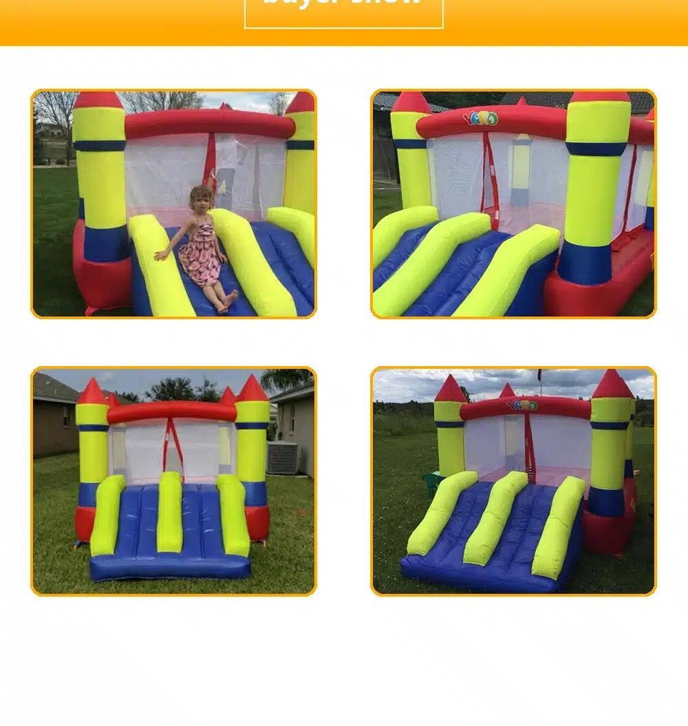 YARD Inflatable Bouncy Air Bounce House Playground with Free Blower for Kids Inflatable Bouncer with Slide for Sale 15