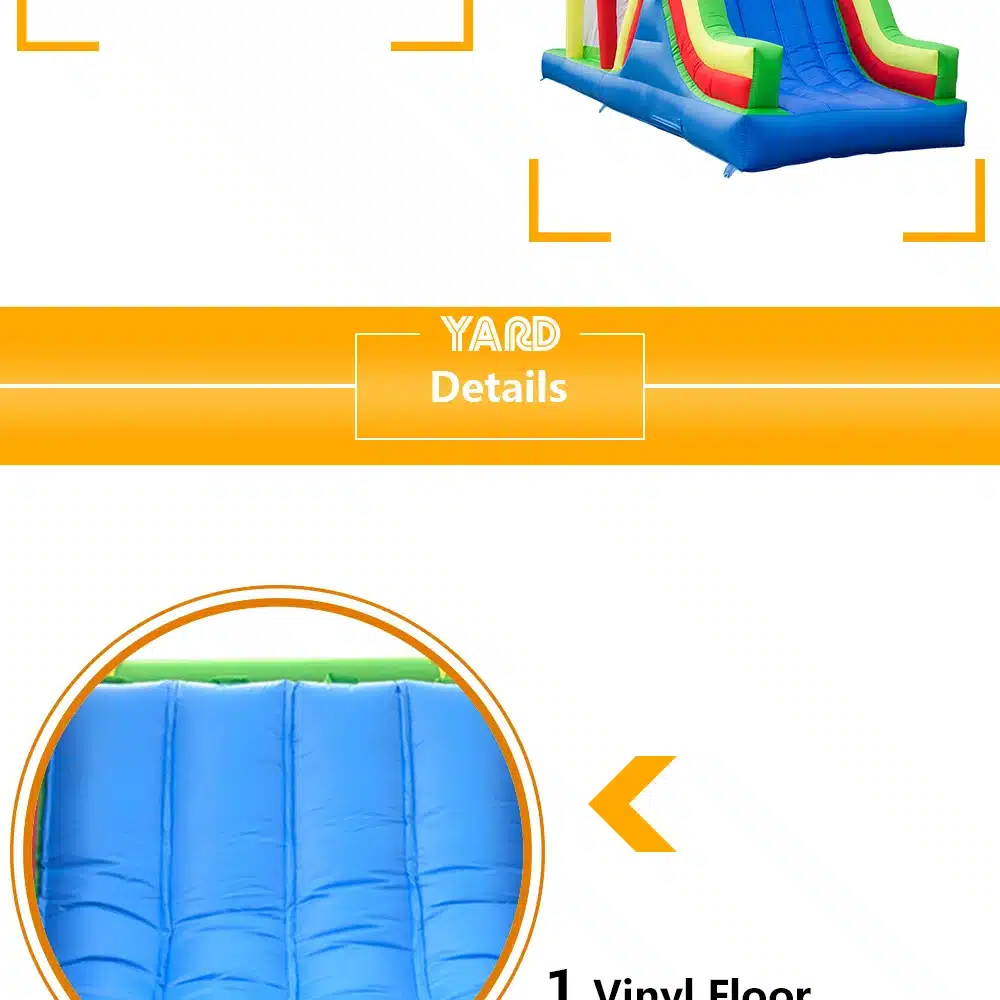 YARD Inflatable Obstacle Course Bounce House Jumping Castle for Children Funny Kids Bouncy Castle Toys for Kids With Blower 9