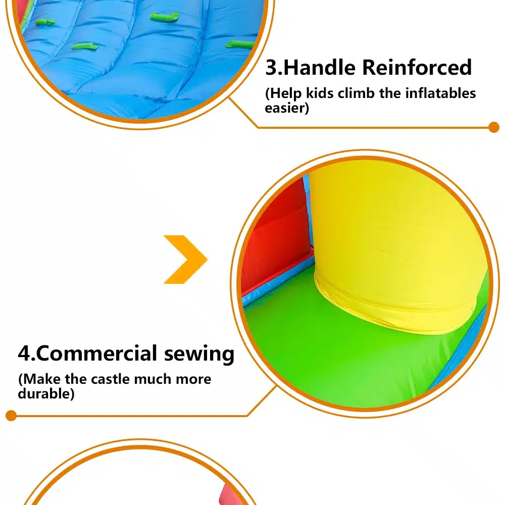YARD Inflatable Obstacle Course Bounce House Jumping Castle for Children Funny Kids Bouncy Castle Toys for Kids With Blower 11