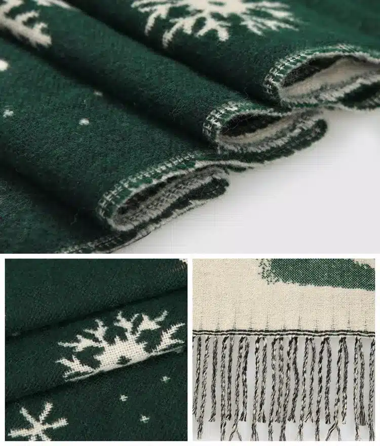 LOWEST PRICE Hot Sale cashmere Christmas scarves snowflake 70*190cm big shawl winter warm thick womens snow warm shawl 14