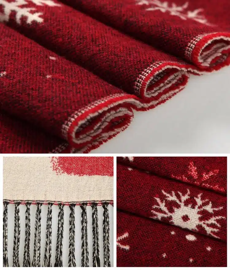 LOWEST PRICE Hot Sale cashmere Christmas scarves snowflake 70*190cm big shawl winter warm thick womens snow warm shawl 18