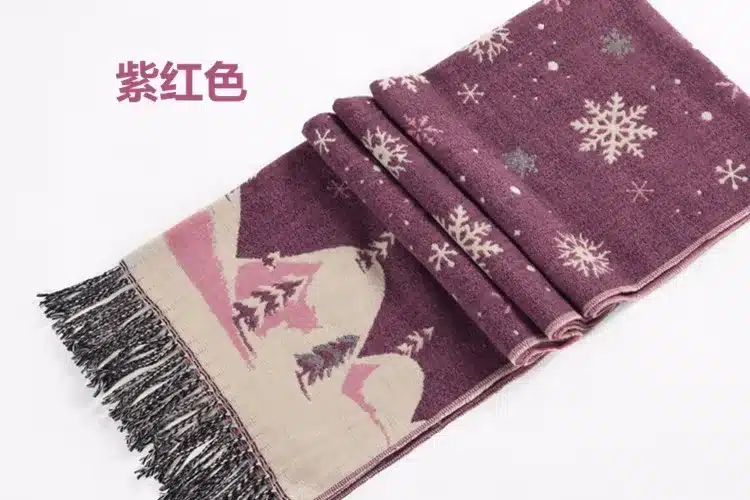 LOWEST PRICE Hot Sale cashmere Christmas scarves snowflake 70*190cm big shawl winter warm thick womens snow warm shawl 32