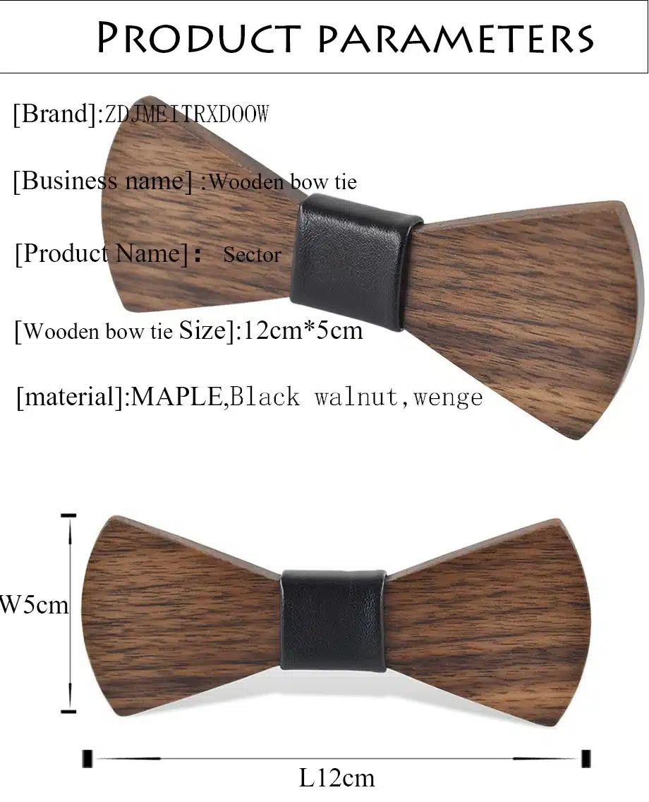 New 2016 Fashion design Personality Wooden Bow Tie Butterfly Ties For Men Jewelry Accessories Christmas present Wood Bow tie 7