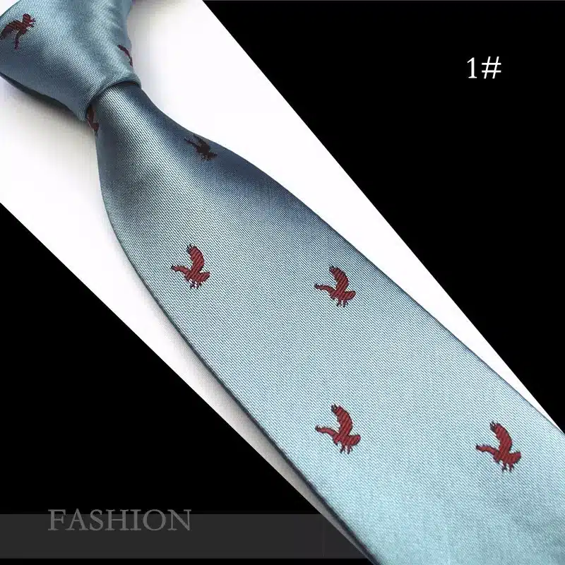 JEMYGINS Animal Mens Ties Silk Jacquard Weave Christmas Tie Slim Necktie Gravata Classic Fashion Business Wedding Tie For Men 14