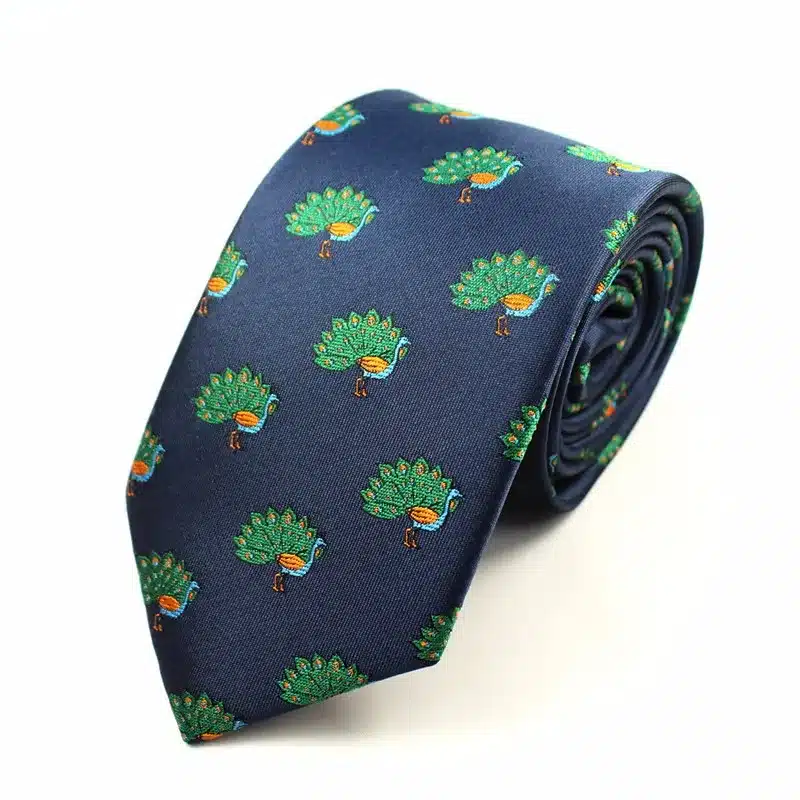 JEMYGINS Animal Mens Ties Silk Jacquard Weave Christmas Tie Slim Necktie Gravata Classic Fashion Business Wedding Tie For Men 31