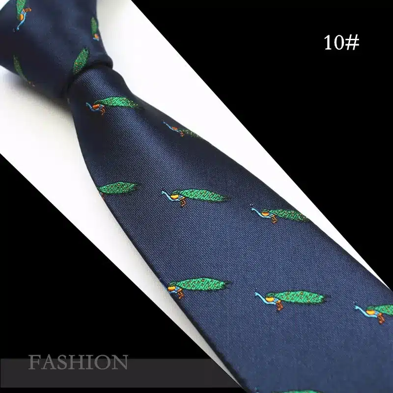 JEMYGINS Animal Mens Ties Silk Jacquard Weave Christmas Tie Slim Necktie Gravata Classic Fashion Business Wedding Tie For Men 32