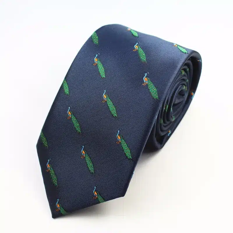 JEMYGINS Animal Mens Ties Silk Jacquard Weave Christmas Tie Slim Necktie Gravata Classic Fashion Business Wedding Tie For Men 33